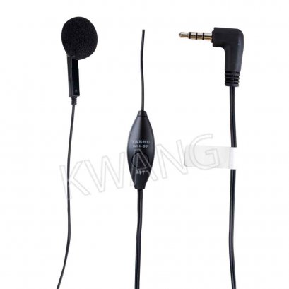 YAESU ไมค์พร้อมหูฟัง รุ่น MH-37A4B ใช้สำหรับวิทยุสื่อสาร VX150 สีดำ